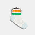 Sock Coin Purse in Orange and Green Thumbnail