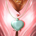 Heart One-hitter Necklace in Jade - Edie Parker Thumbnail