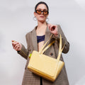Burn Tote in Butter Croc Thumbnail