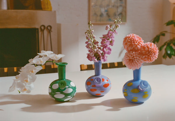 Spotted Bong in Lavender