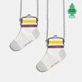 Sock Coin Purse in Burgundy and Yellow BOGO Thumbnail