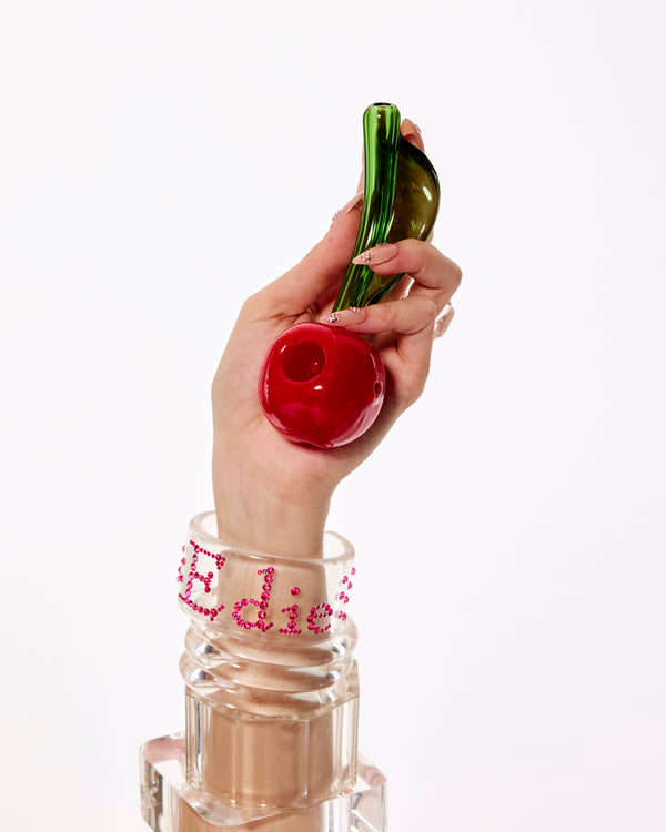 Glass Fruit Pipe in Cherry