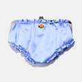 Undies Pouch in Cornflower Blue Satin Thumbnail