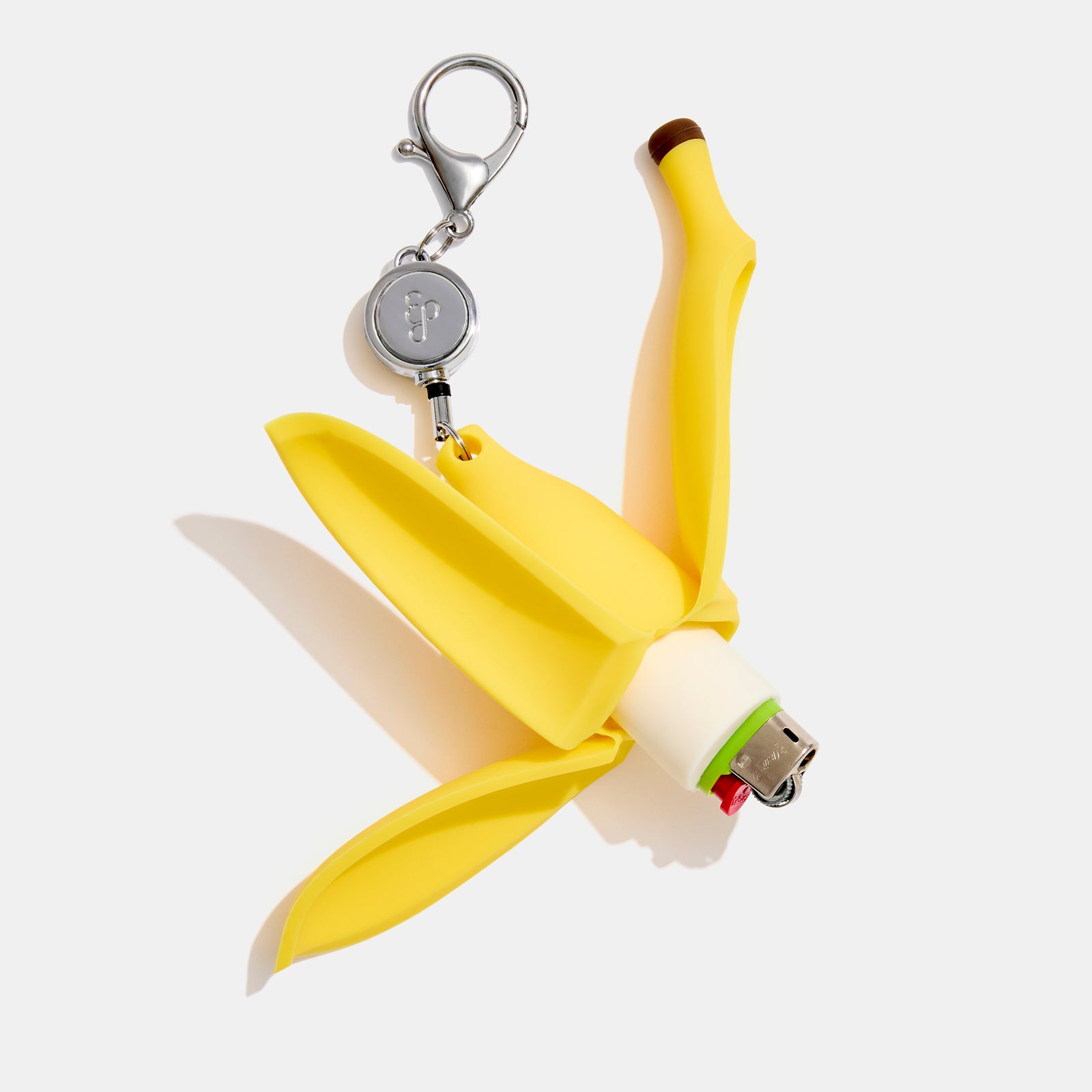 Retractable Lighter Keychain in Banana Peel