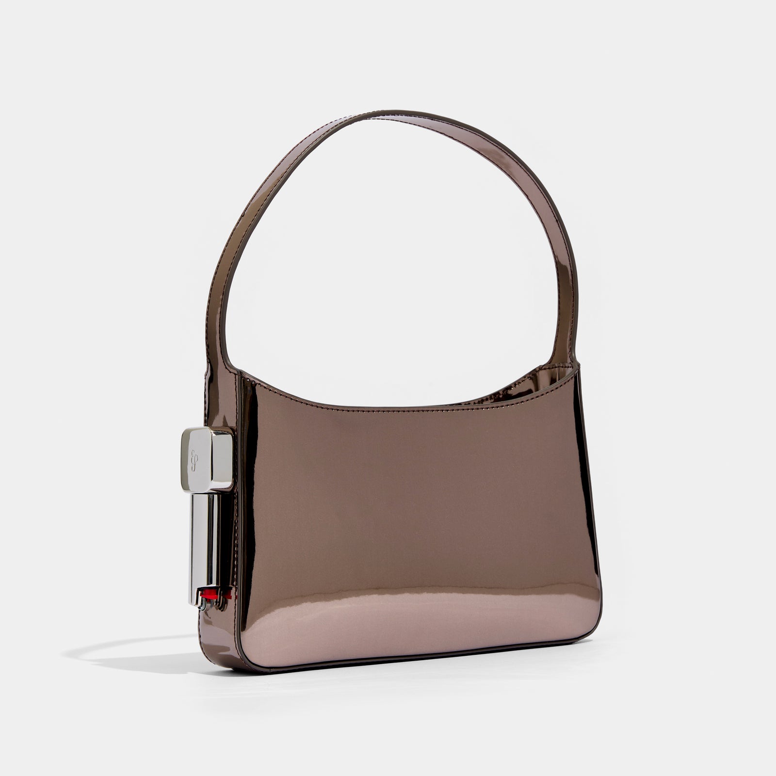 Burn Shoulder Bag in Brown Mirror
