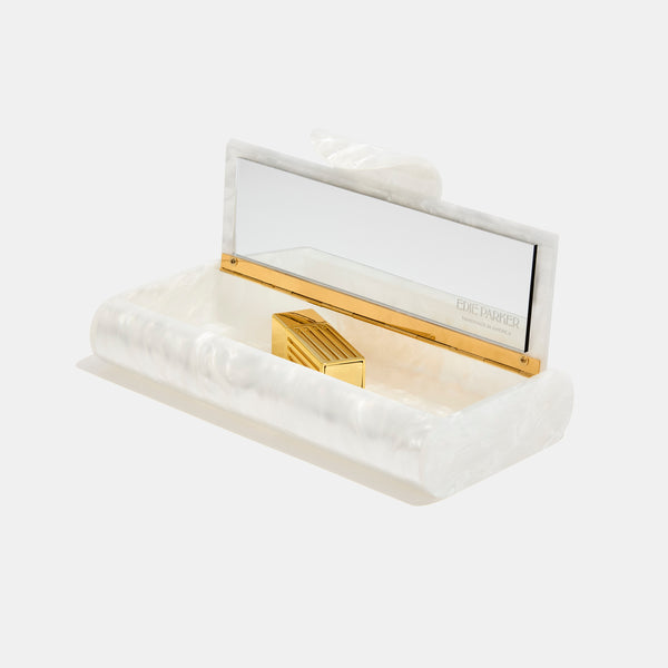 Large Lara in White Pearlescent