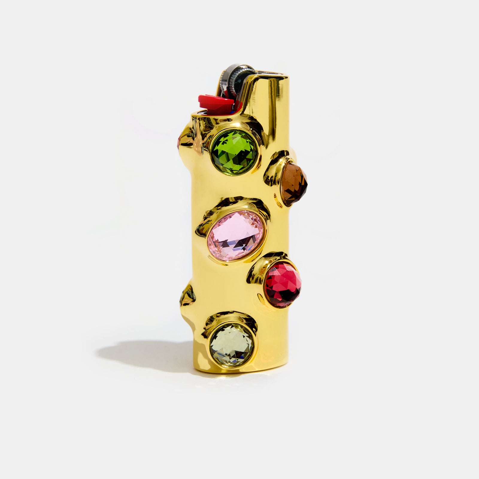 Gemstoned Lighter Case in Peony
