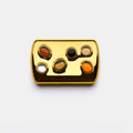 Gemstoned Card Case in Gold Thumbnail