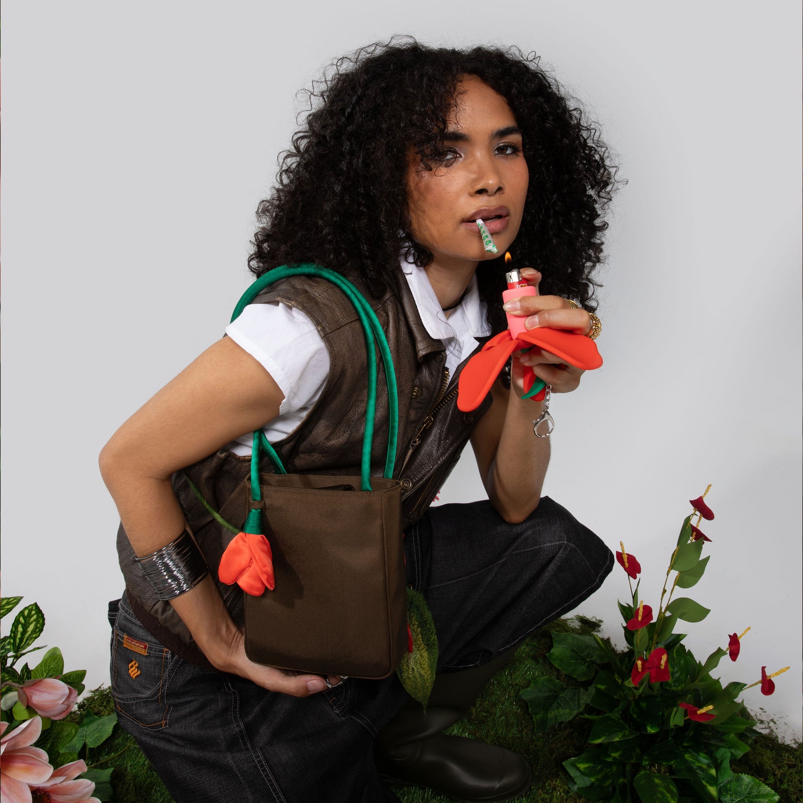 Rose Lighter Keychain