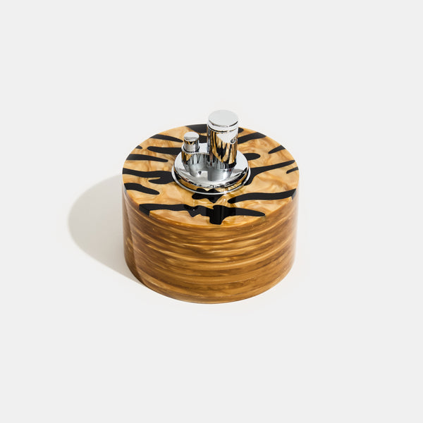 Tiger Tabletop Lighter in Gold