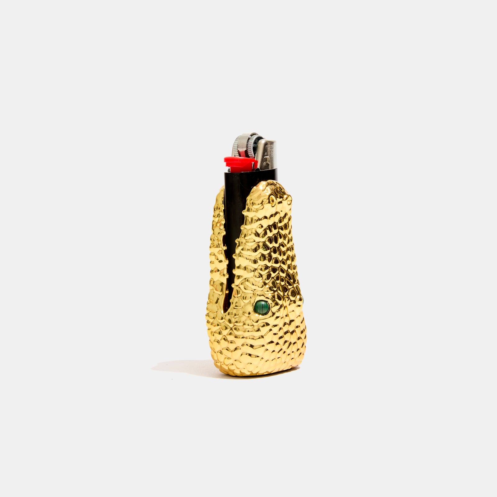 Croc Lighter Case in Gold