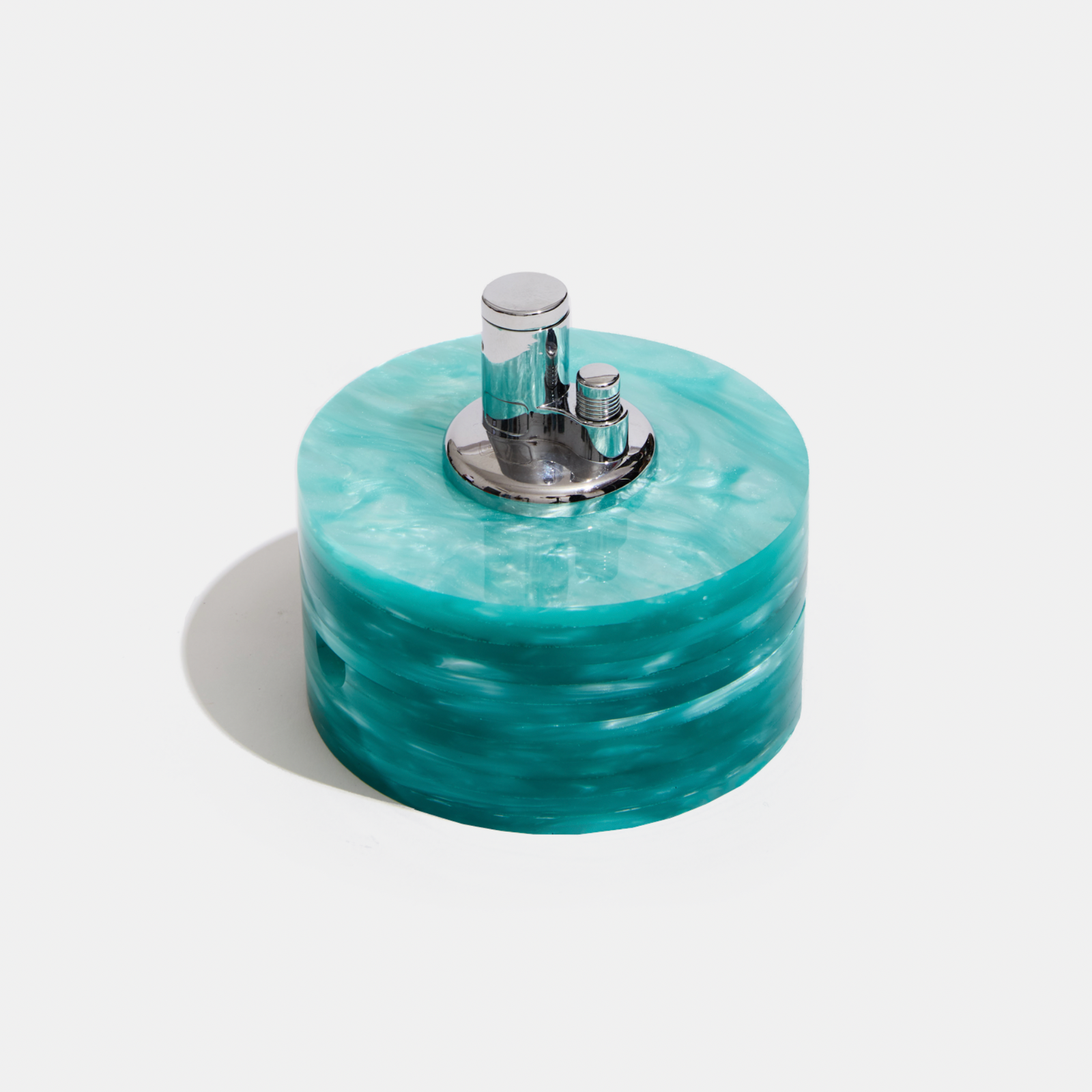 Tabletop Lighter in Aqua Pearlescent