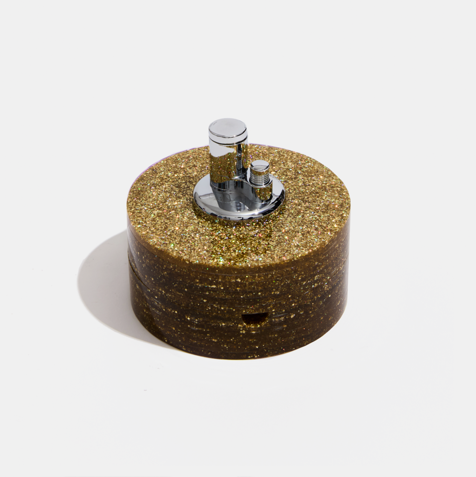 Tabletop Lighter in Gold Halo Glitter