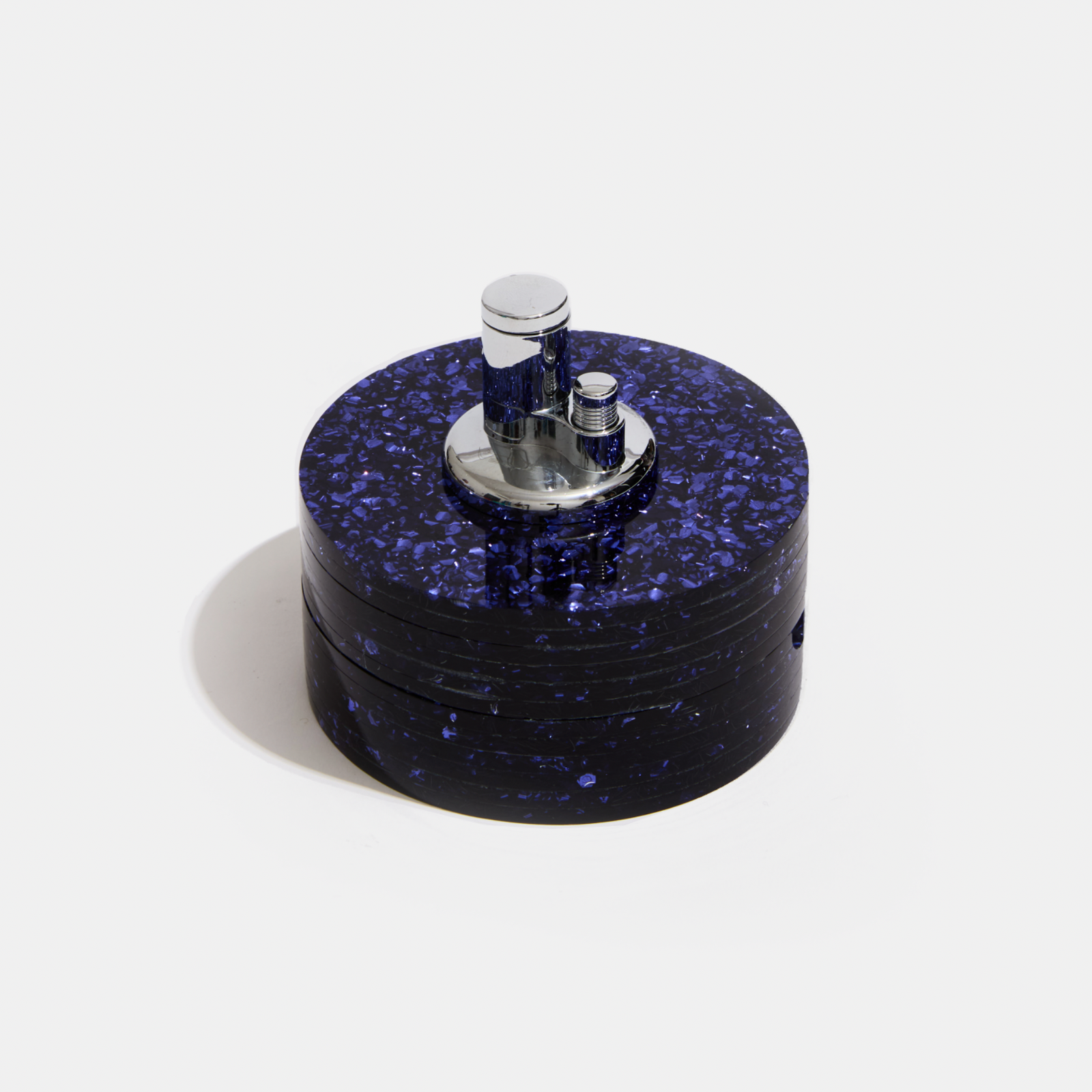 Tabletop Lighter in Purple Confetti