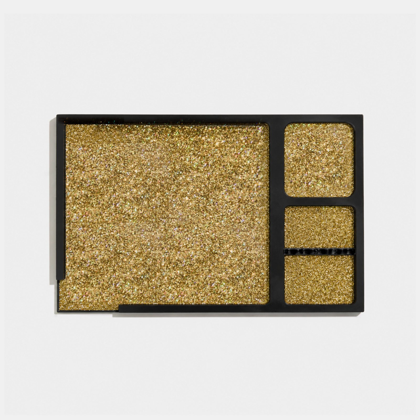 Rolling Tray in Gold Halo Glitter