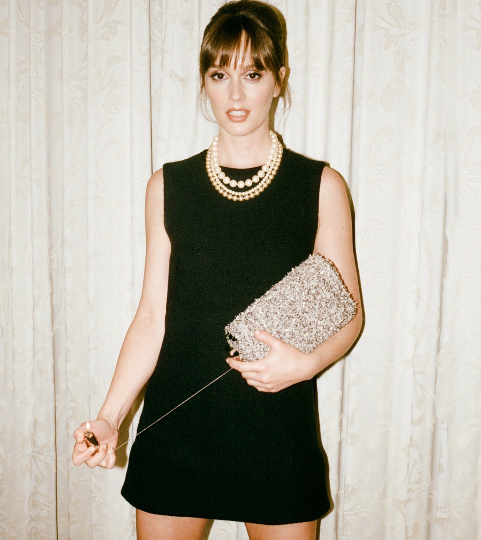 ST. JOHN X EDIE PARKER EYELASH Burn Clutch in SAMPLE SALE