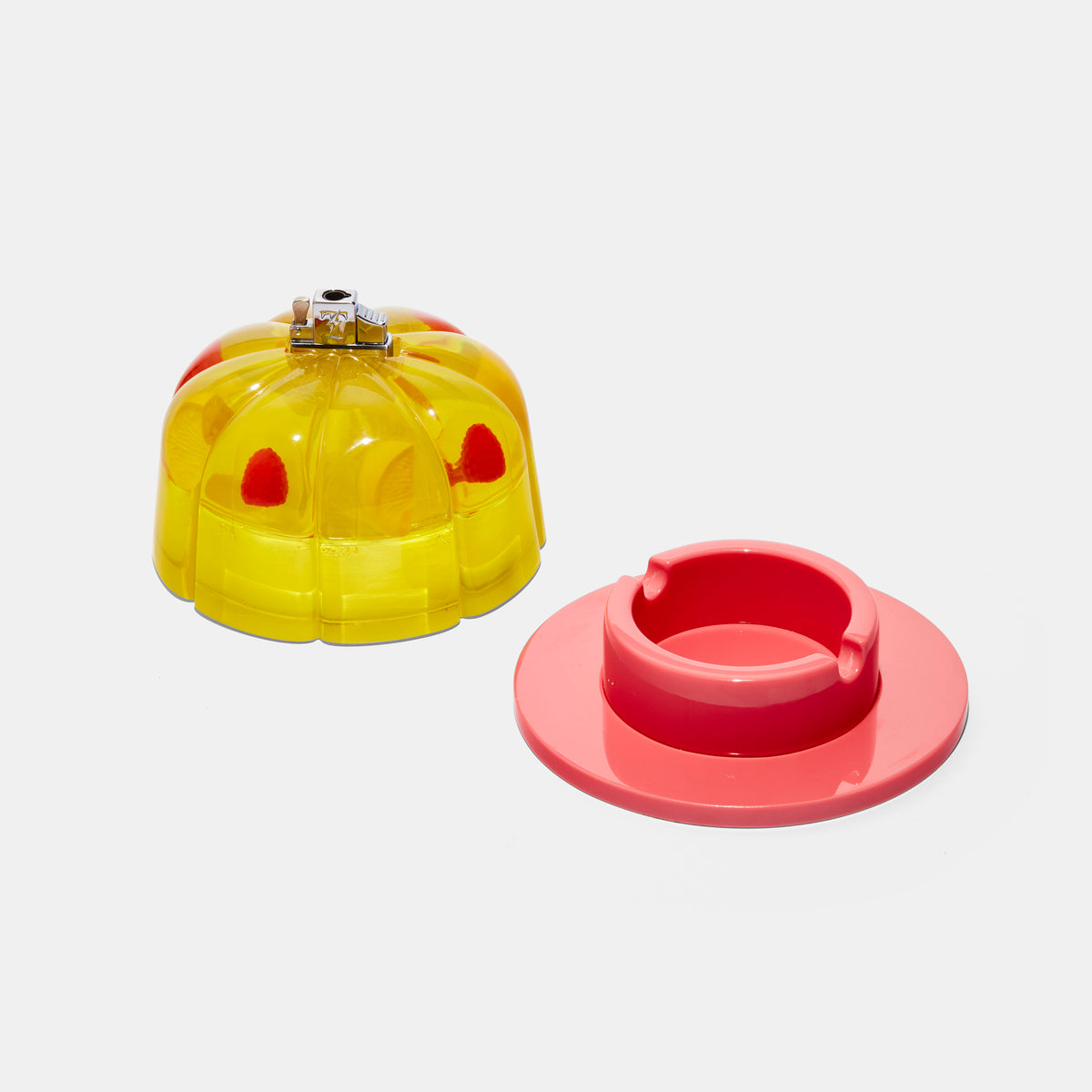 Jello Mold Tabletop Lighter in Strawberry