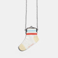 Sock Coin Purse in Red and Blue Thumbnail