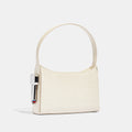 Burn Shoulder Bag in White Croc Thumbnail