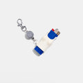 Tank Lighter Holder Bag Charm in Cream Thumbnail