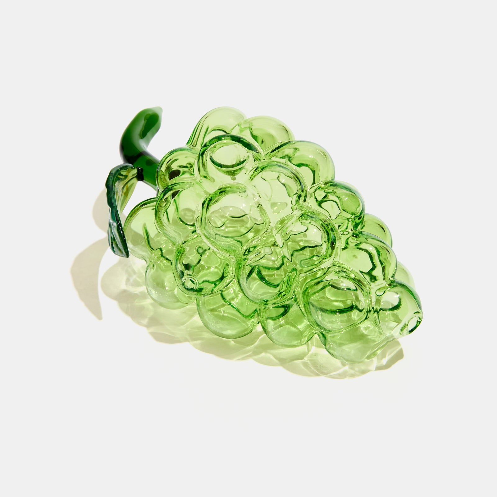 Glass Fruit Pipe in Green Grapes