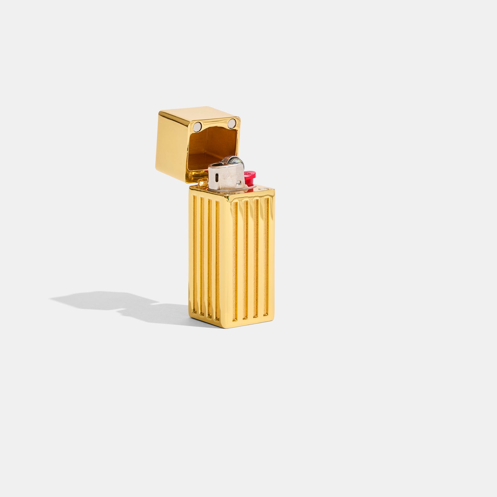 Lipstick Lighter Case in Gold