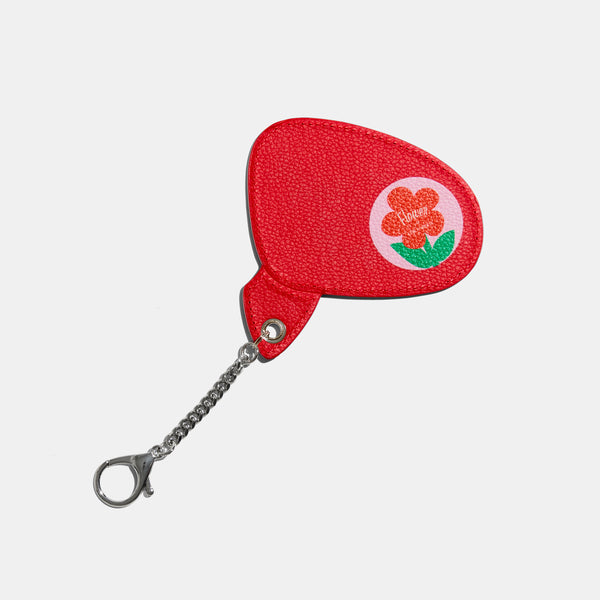 Side Mirror Keychain in Red