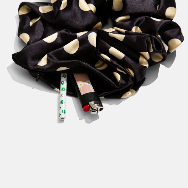 XL Stash Scrunchie in Black