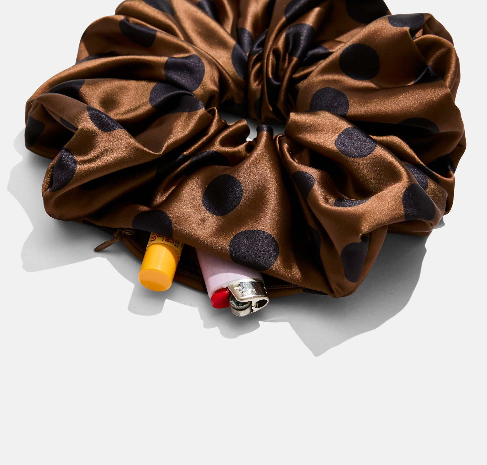 XL Stash Scrunchie in Brown