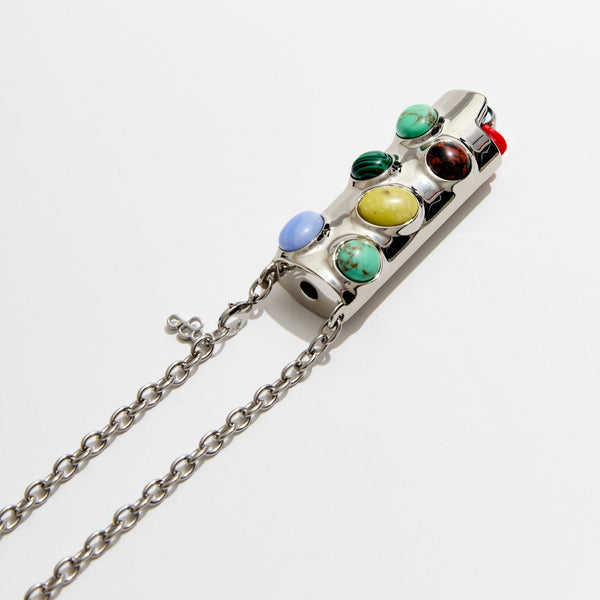 Stoned Crossbody Lighter Case in Turquoise