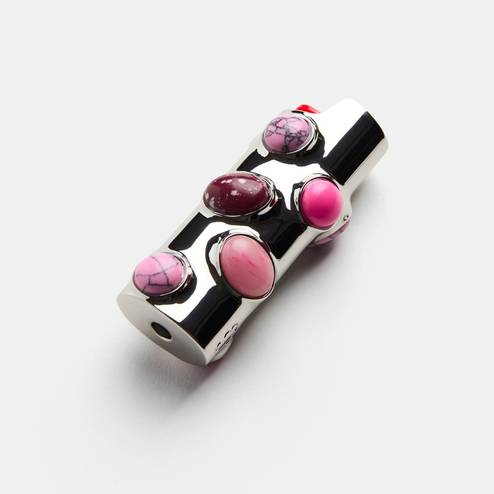 Stoned Lighter Case in Dragon Fruit