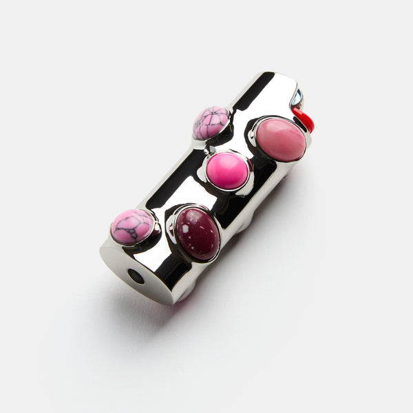 Stoned Lighter Case in Dragon Fruit