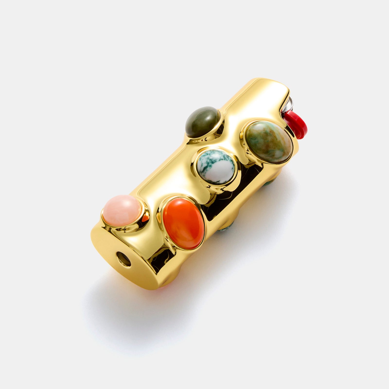 Stoned Lighter Case in Carnelian