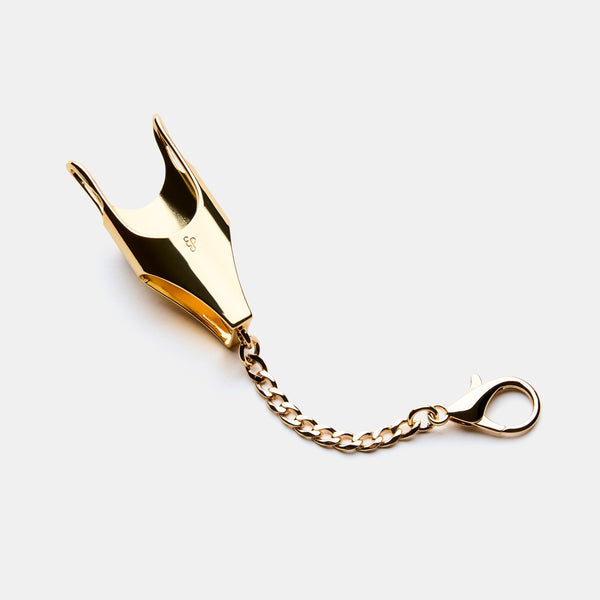 One-Piece Lighter Cover Keychain in Gold