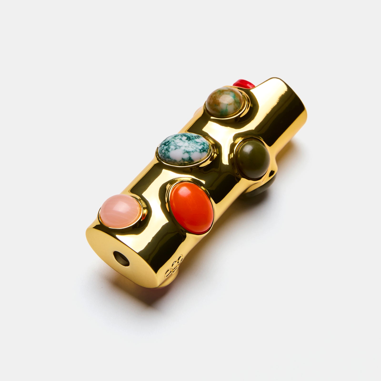 Stoned Lighter Case in Carnelian