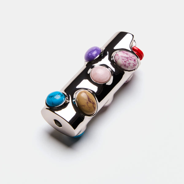 Stoned Lighter Case in Lapis