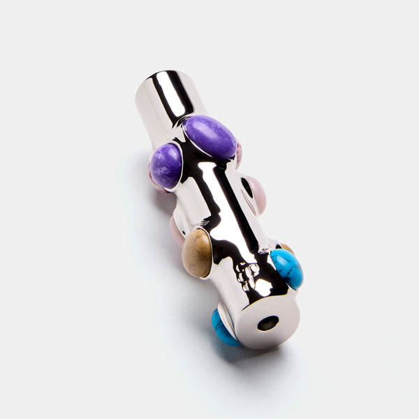 Stoned Lighter Case in Lapis