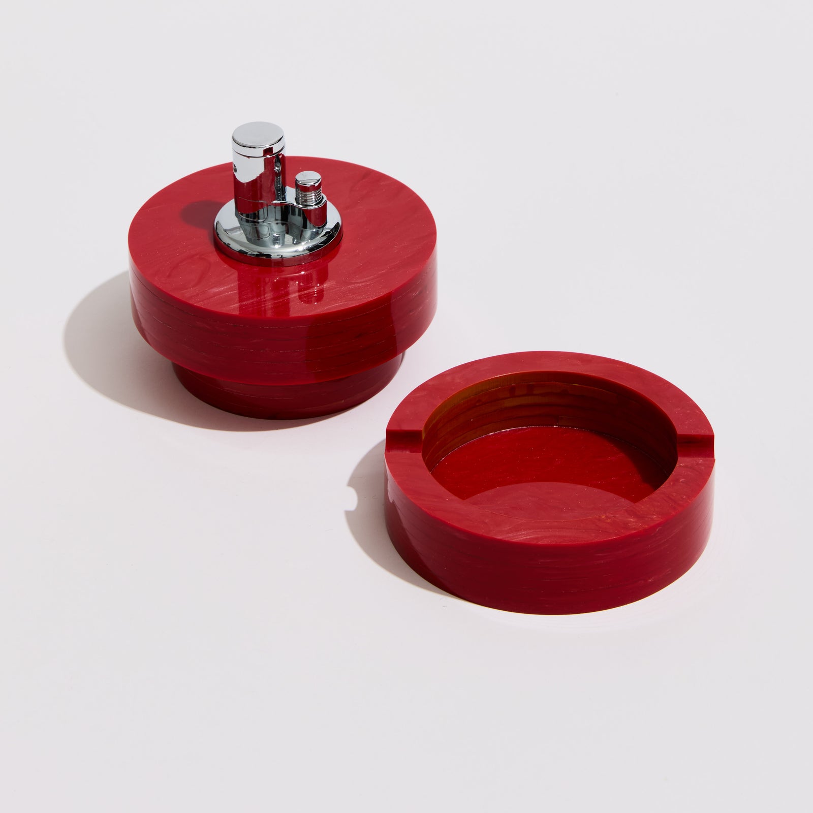 Tabletop Lighter in Tomato Pearlescent
