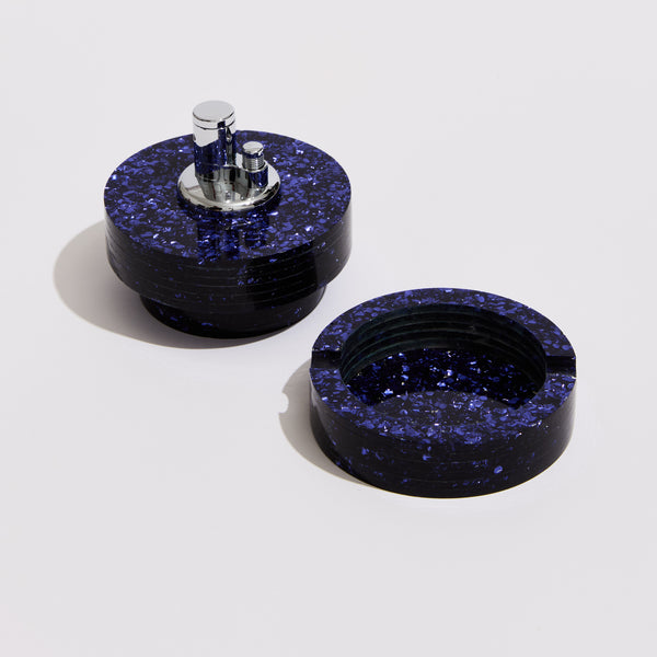 Tabletop Lighter in Purple Confetti