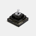 Square Glass Tabletop Lighter in Smoky Quartz Thumbnail