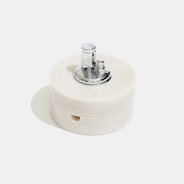 Tabletop Lighter in Alabaster Marble