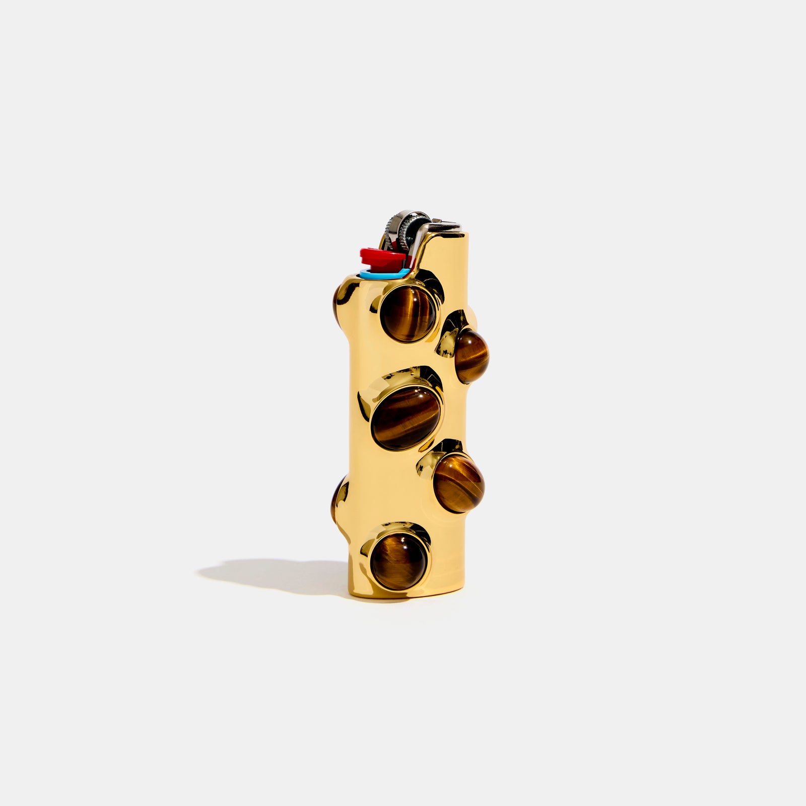 Gemstoned Lighter Case in Tigers Eye