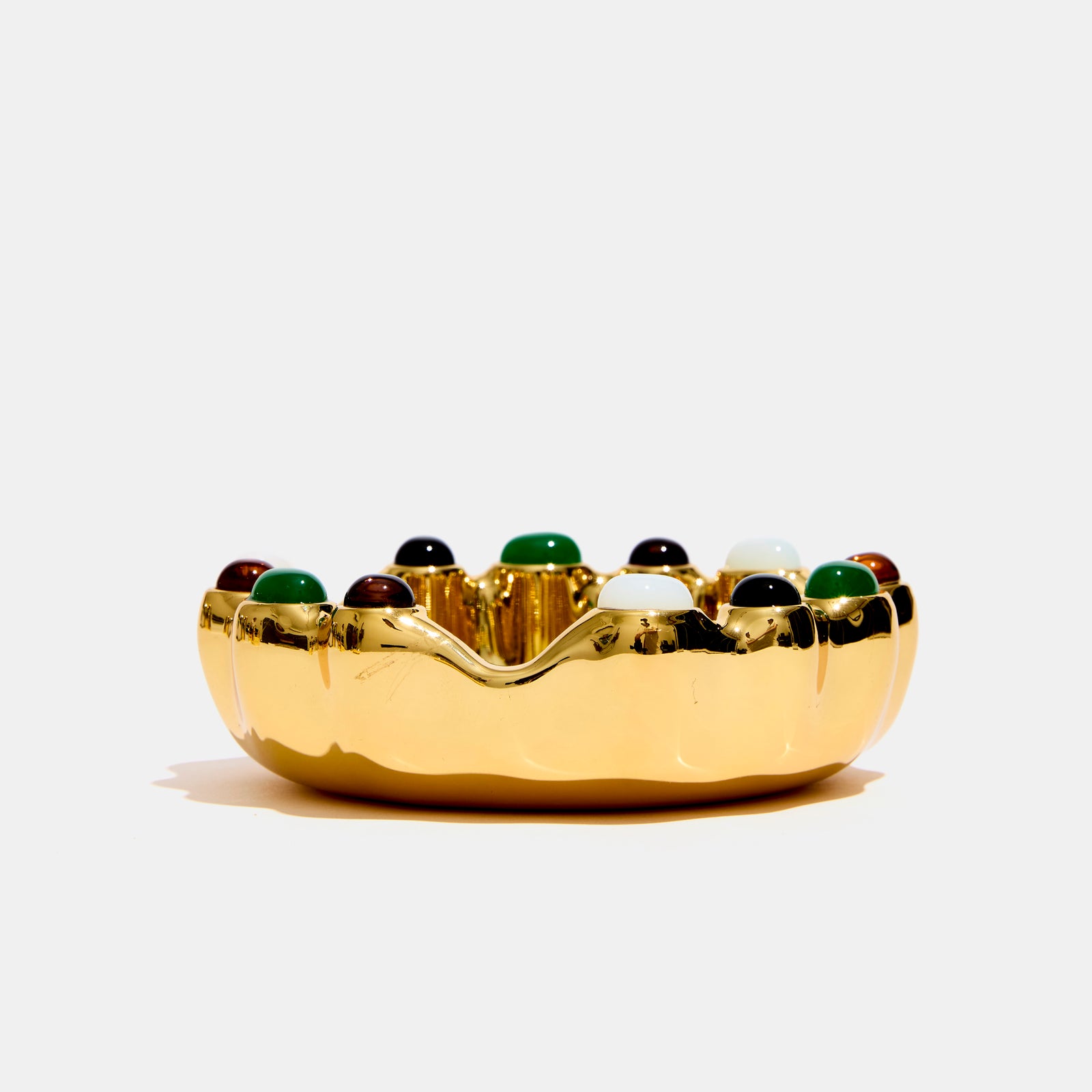 Gemstoned Ashtray in Gold