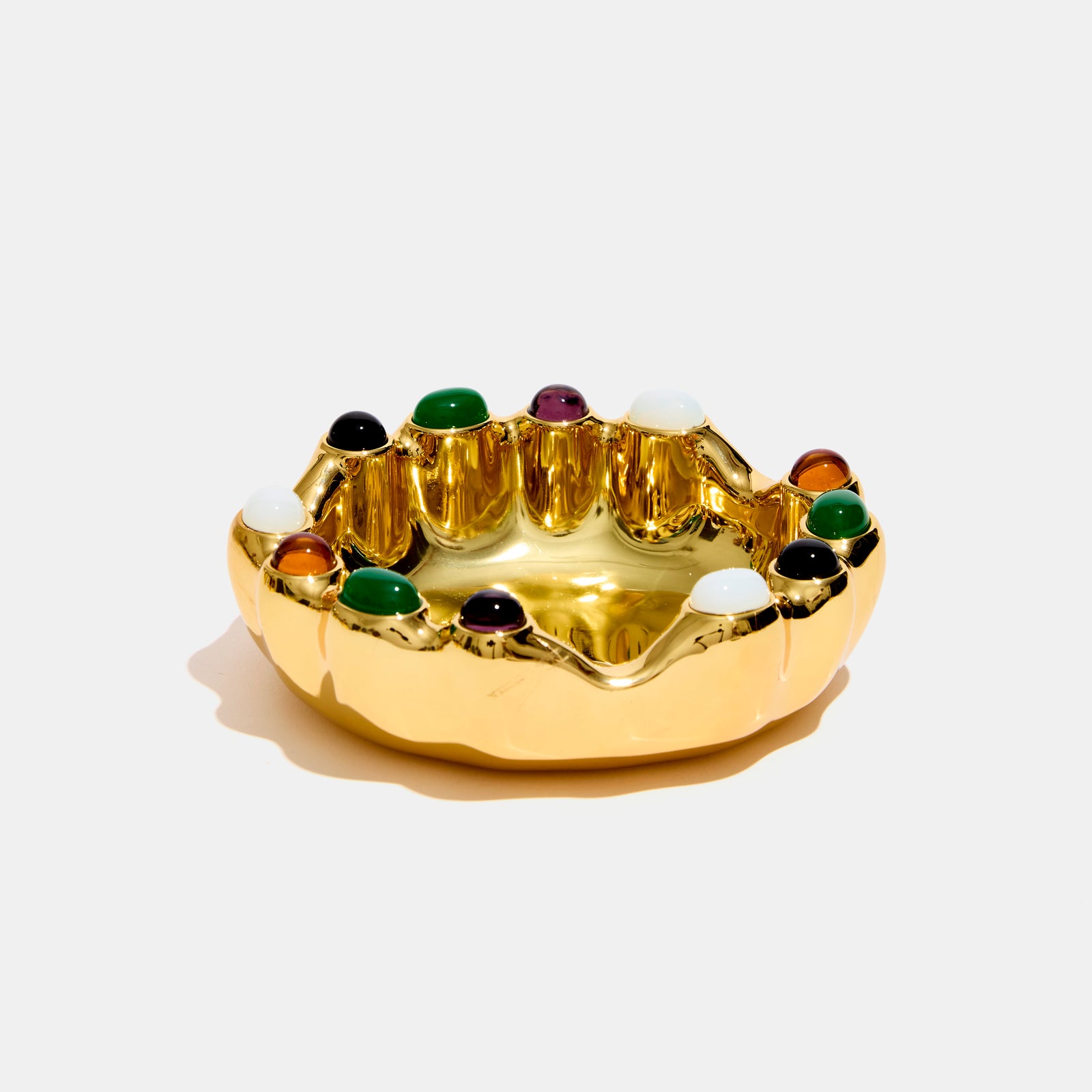 Gemstoned Ashtray in Gold
