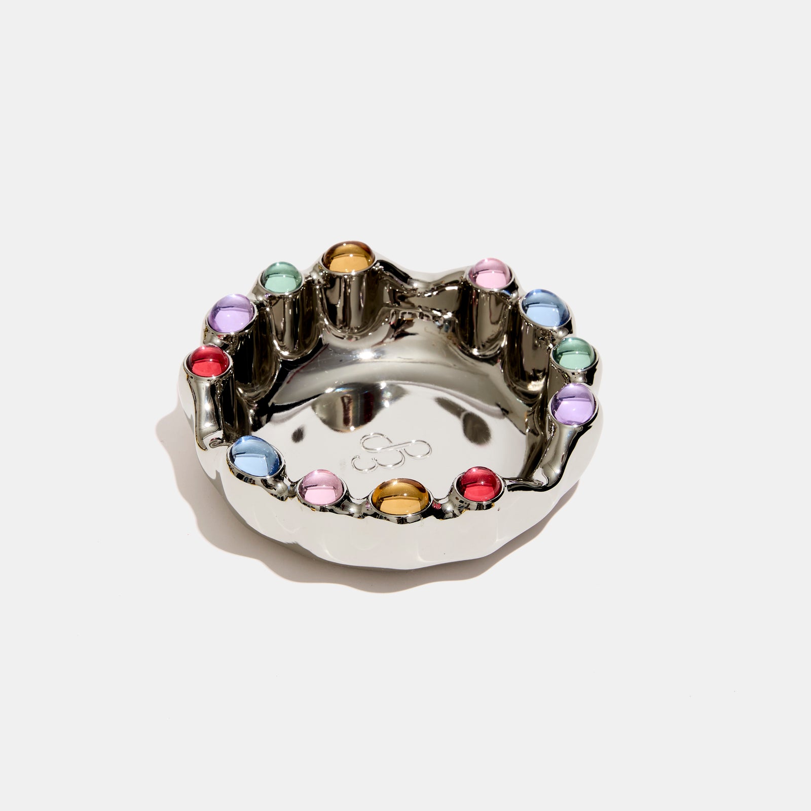 Gemstoned Ashtray in Multi-stone