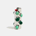 Stoned Lighter Case in Silver Malachite Thumbnail
