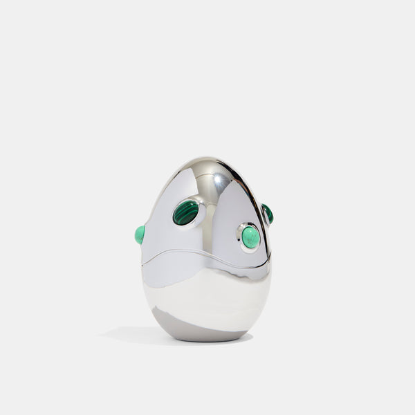 Heirloom Egg Cig Holder in Malachite