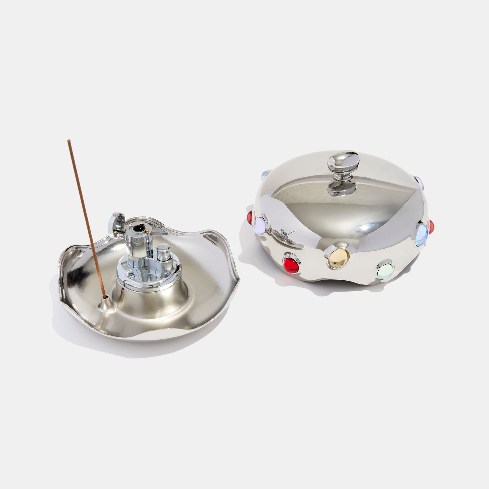 Heirloom Tabletop Lighter in Multi-Stone