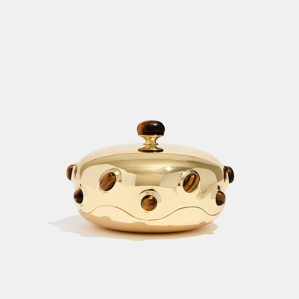 Heirloom Tabletop Lighter in Tigers Eye