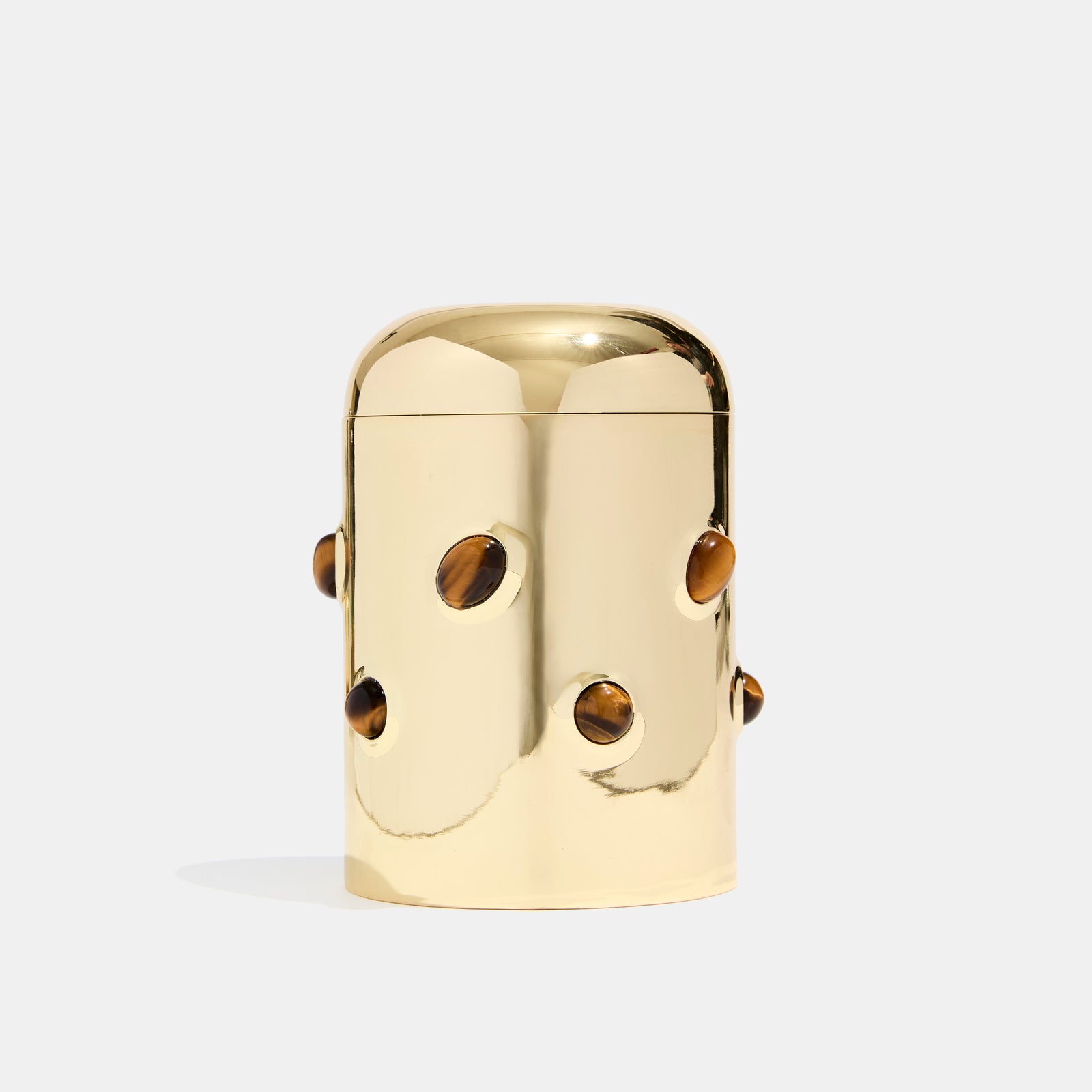 Heirloom Candle Holder in Tigers Eye